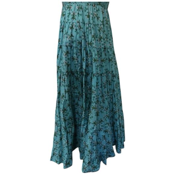 Cefinn Sawyer Midi Dress Green Floral Fit & Flare Size 4 Work Wedding Guest - Picture 14 of 15
